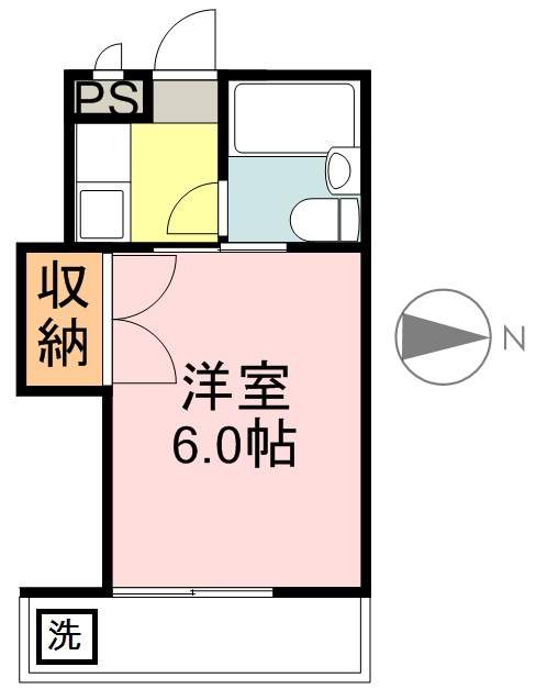 コーポ台原Ｂ棟 間取り図