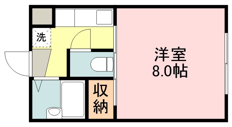 サンレモハイツ上杉 B105号室 間取り