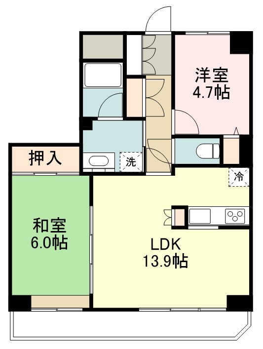 ライオンズマンション立町 間取り図