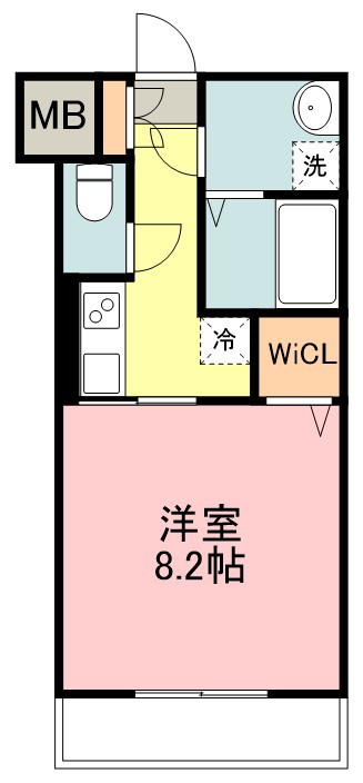 マックス河原町駅 105号室 間取り