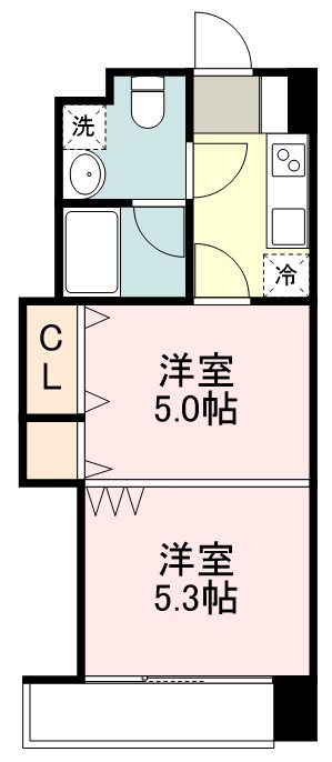 定禅寺ＨＩＬＬ 607号室 間取り