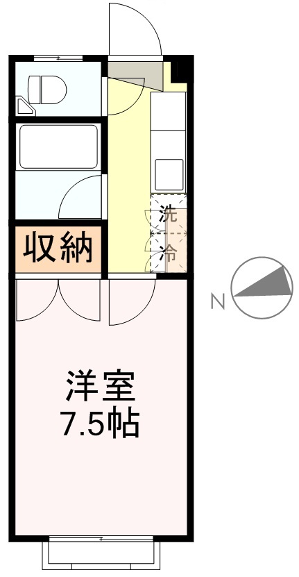 ハイツエクセルＡ 205号室 間取り