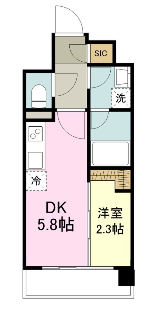 デュオフラッツ仙台木町通エアリ 間取り図