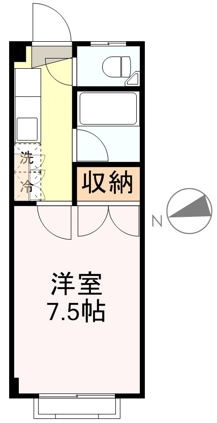 ハイツエクセルＡ 109号室 間取り