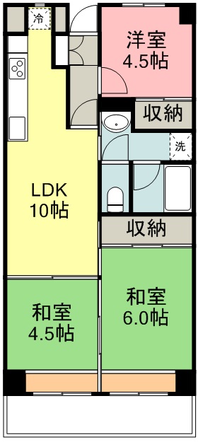 共立愛宕橋ビル 間取り図