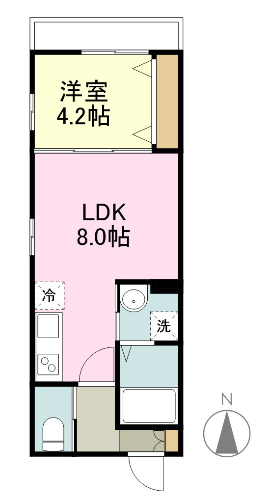 ｌｏｎｄ（ロンド） 205号室 間取り