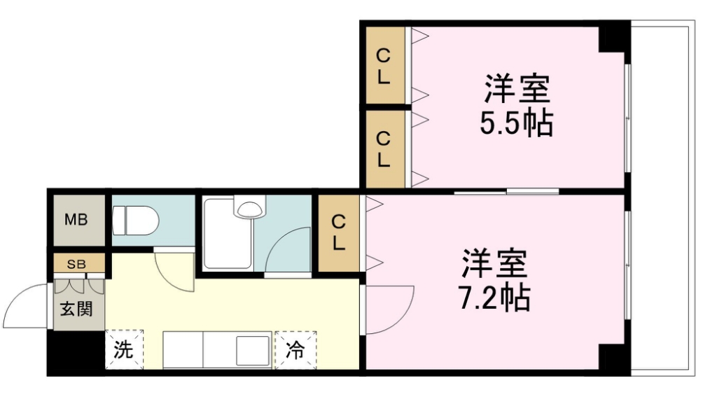 モンレーブ通町 301号室 間取り