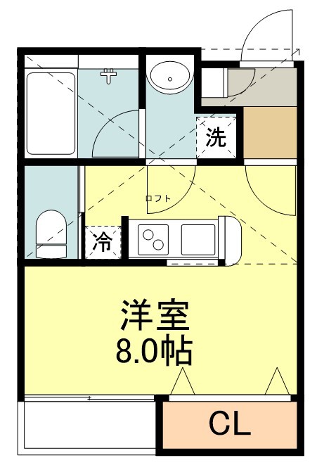 ストゥディオ・ローズマリー 間取り図