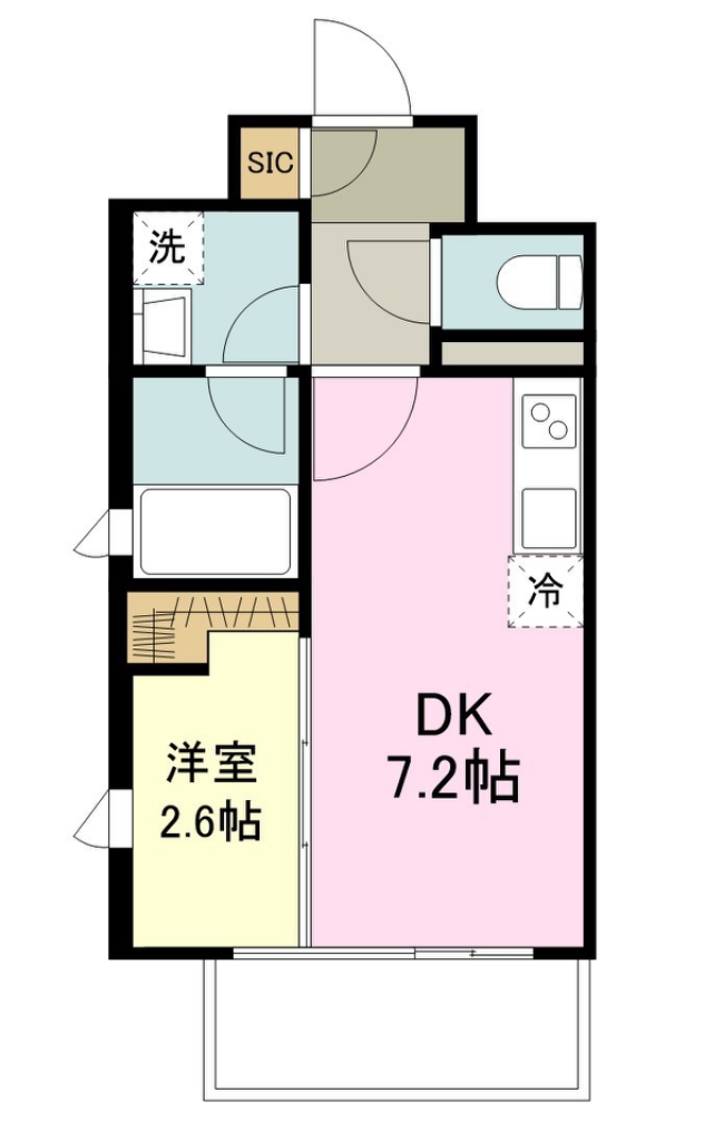 デュオフラッツ仙台木町通エアリ 間取り図