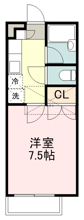 アクシス中山 103号室 間取り