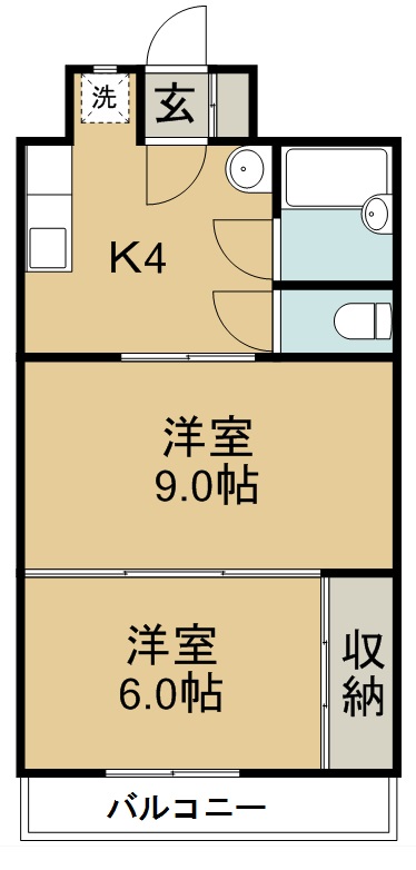 アーバンハイツ中野栄 205号室 間取り