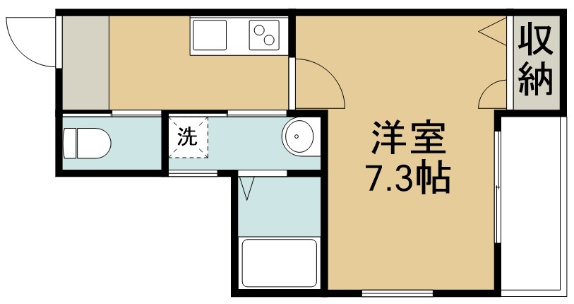 ファースト一本杉 103号室 間取り