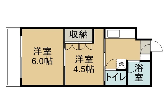 イーグルハイツ宮千代 401号室 間取り