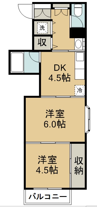 クレスト連坊 間取り図