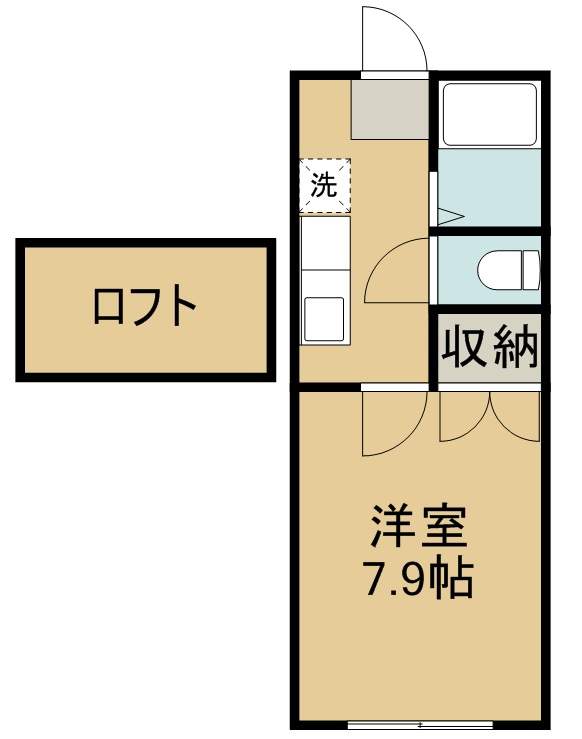 ホワイトキャッスル瑞穂Ⅲ 203号室 間取り