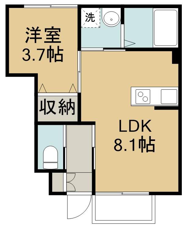 ビアンカーラＢ 間取り図