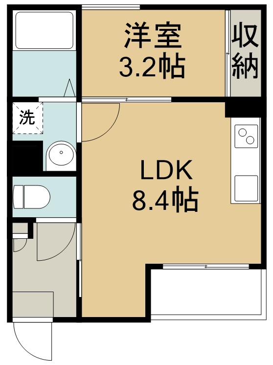 ＲＥＧＡＬＥＳＴ　ｋａｒｏｓ　宮城野原 103号室 間取り