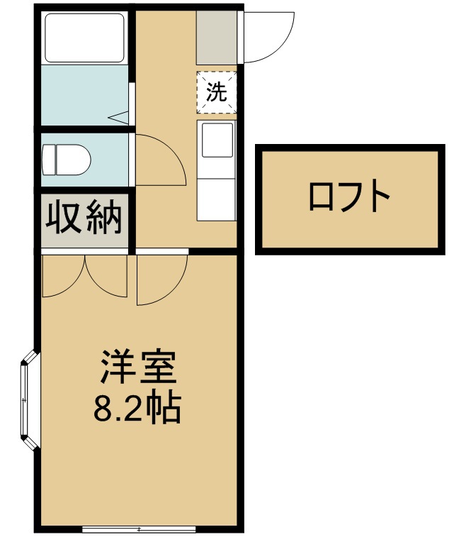 αＮＥＸＴ畳屋丁 103号室 間取り