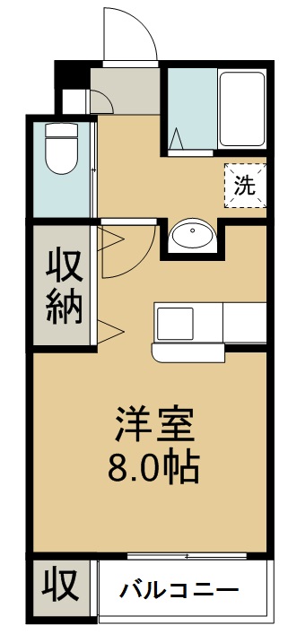 グランシャトレー 205号室 間取り