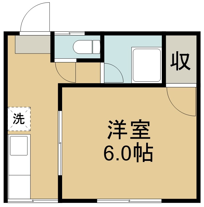 若林ハイツ 202号室 間取り