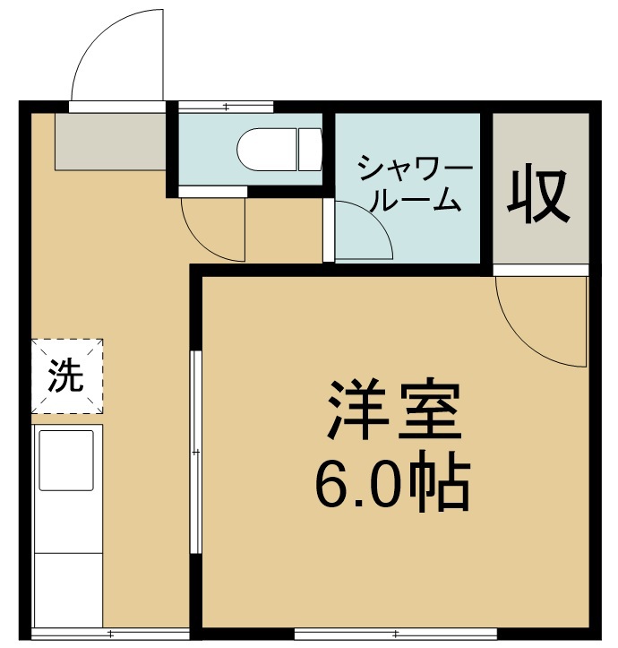 若林ハイツ 103号室 間取り