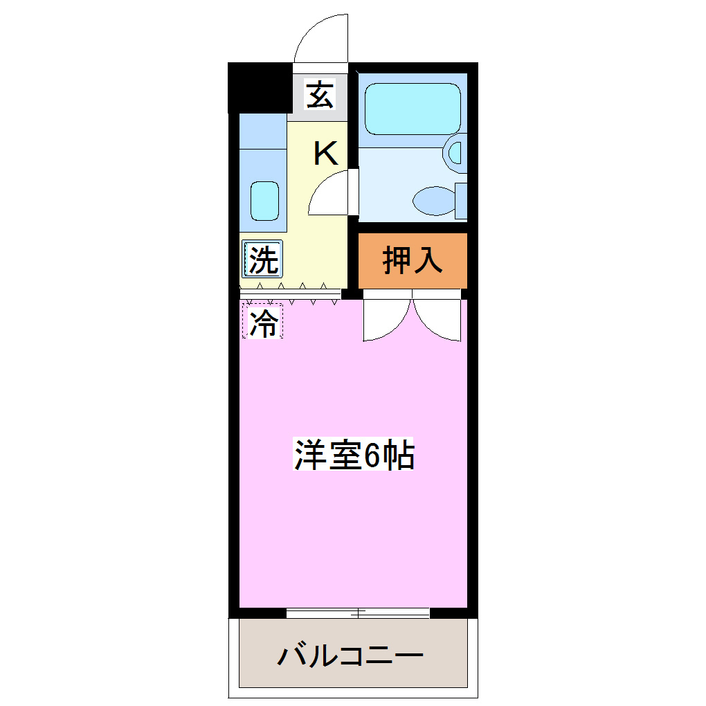 Ｍヒルズ本町 703号室 間取り