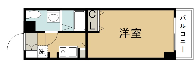 パレスＲＸ大和町 1006号室 間取り