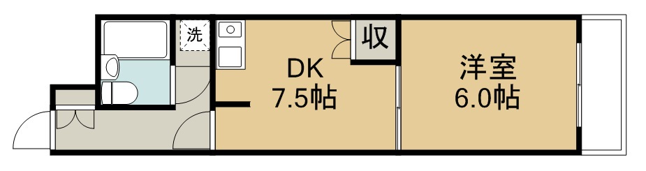 ニューシャトル仙台 305号室 間取り