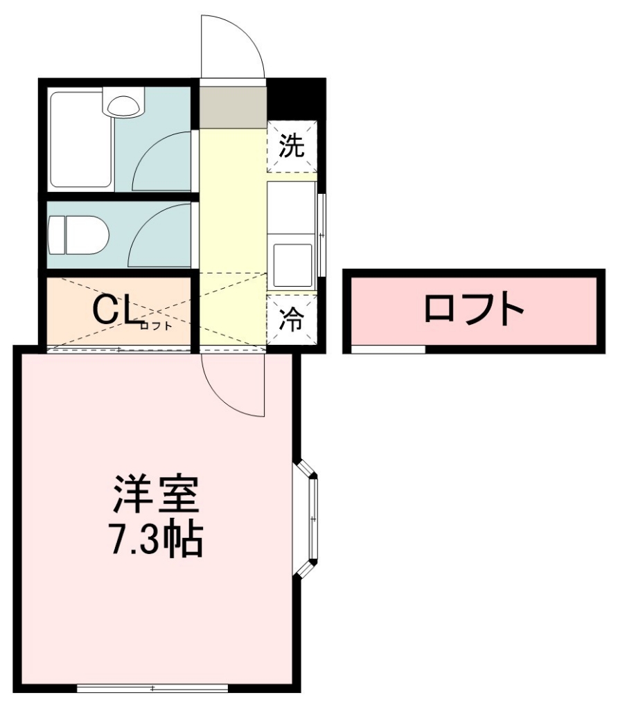 アーバン子平町 105号室 間取り