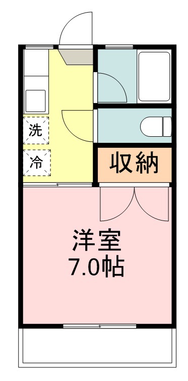 パルハウス北山 103号室 間取り