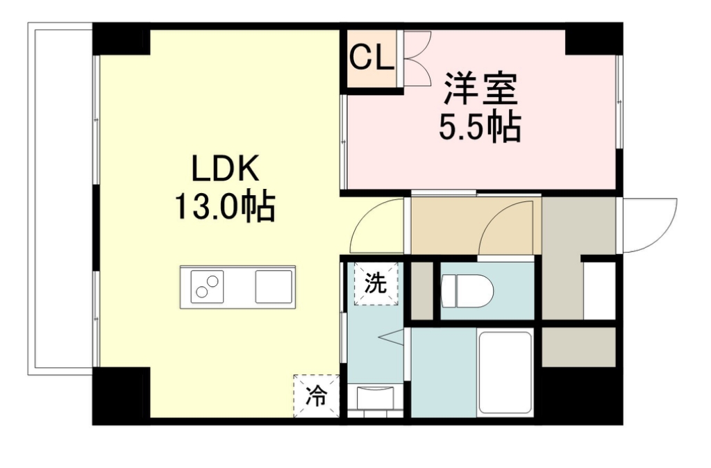 ＬＵＡＮＡ・ＡＩＲ・ＲＥＳＩＤＥＮＣＥ長町 間取り図