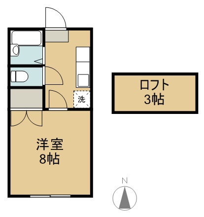 ピュアメゾン双葉 103号室 間取り