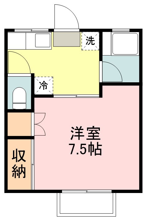 カーサ秀 101号室 間取り