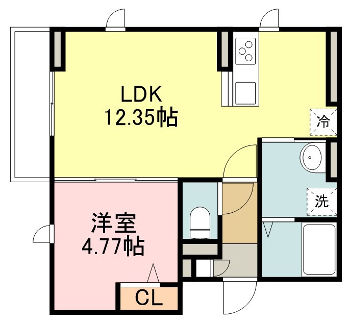 ＬＵＡＮＡ・ＡＩＲ・ＲＥＳＩＤＥＮＣＥ宮町 間取り図