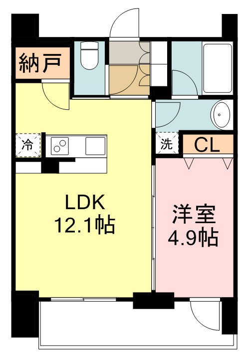 １０８二十人町 601号室 間取り