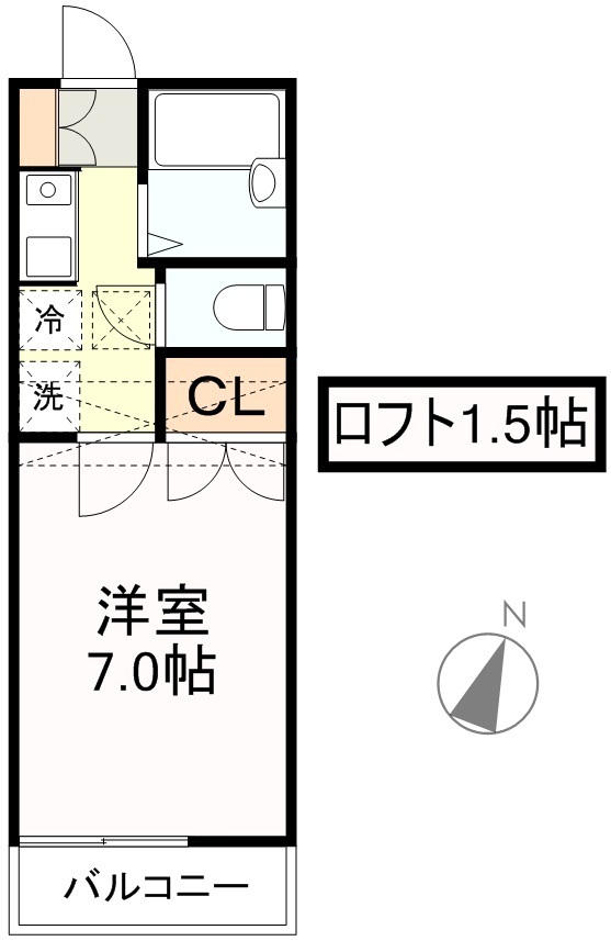 クリスタルパレス弐番館 203号室 間取り