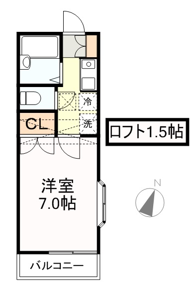 クリスタルパレス弐番館 101号室 間取り