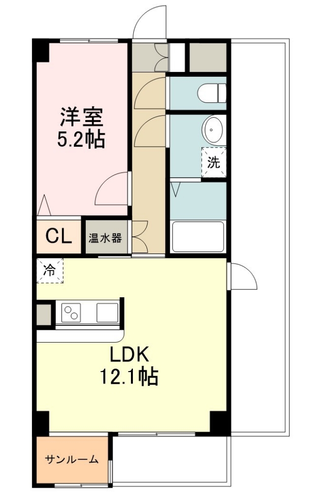 ブランメゾン錦町 603号室 間取り