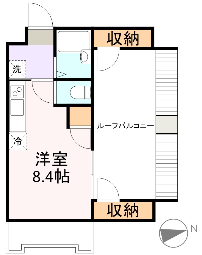 リエス河原町東 401号室 間取り