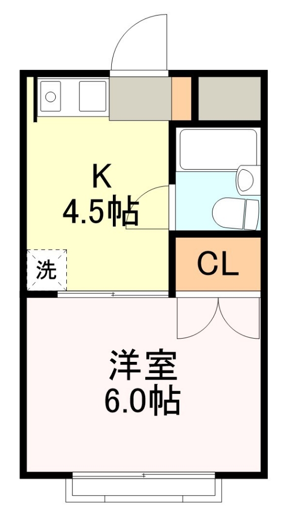 メゾン落合 205号室 間取り