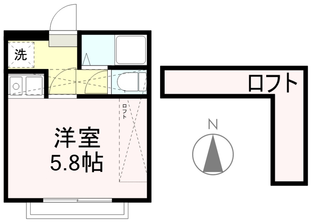 アップルハウスナナミヤ 間取り図