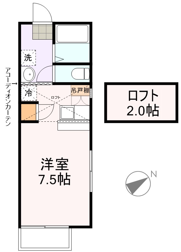 サニーライフ砂押 間取り図