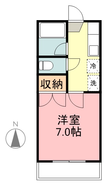 コメット菅原 202号室 間取り