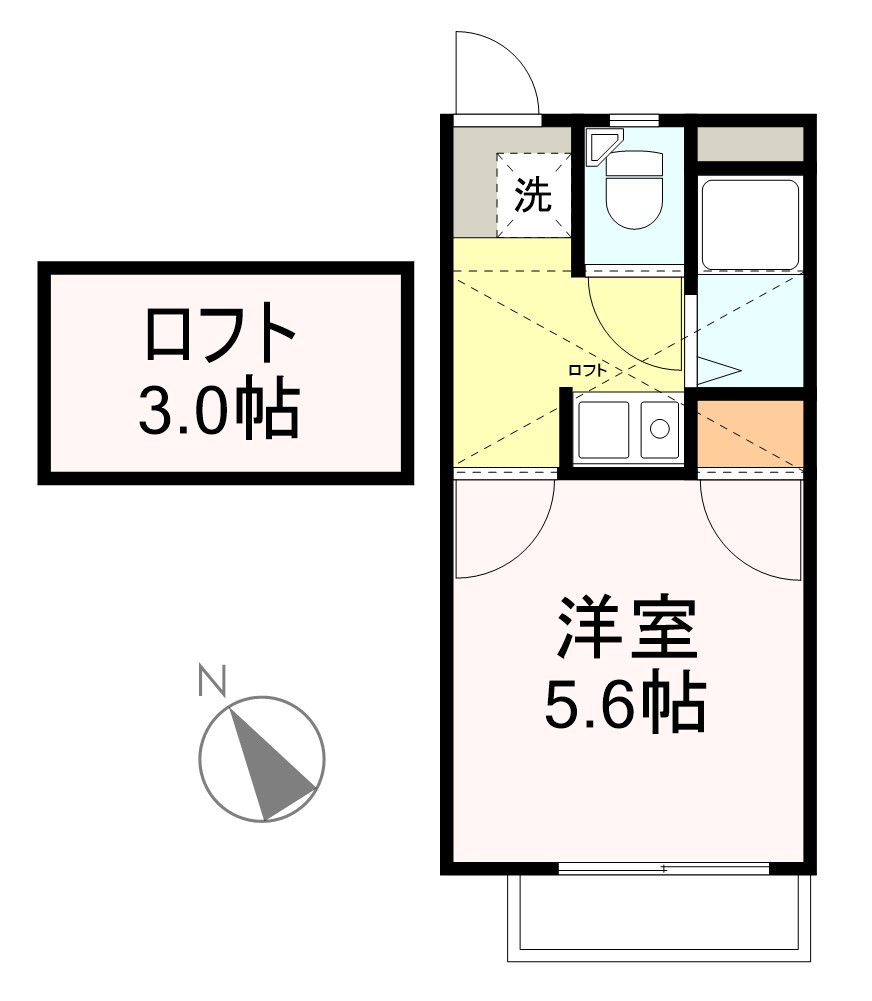 アップルハウス八木山弥生町 間取り図