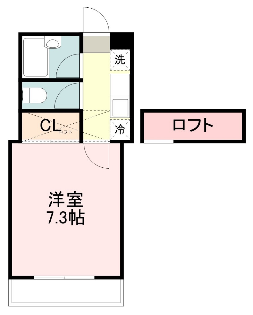 アーバン子平町 202号室 間取り