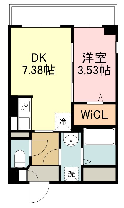 ラシーネ錦町 103号室 間取り