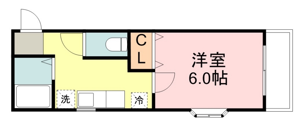 パートナー小松島 207号室 間取り