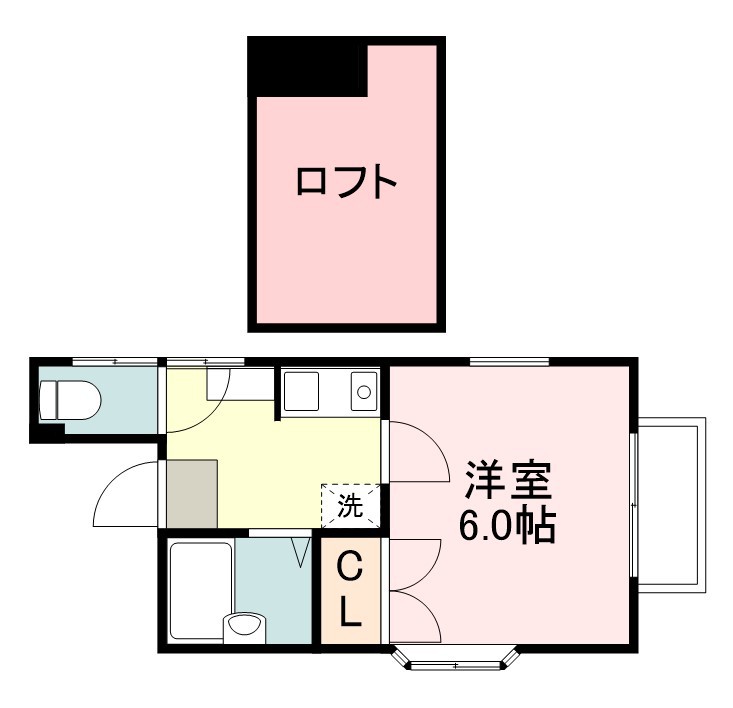 エトワールあけぼの町 201号室 間取り