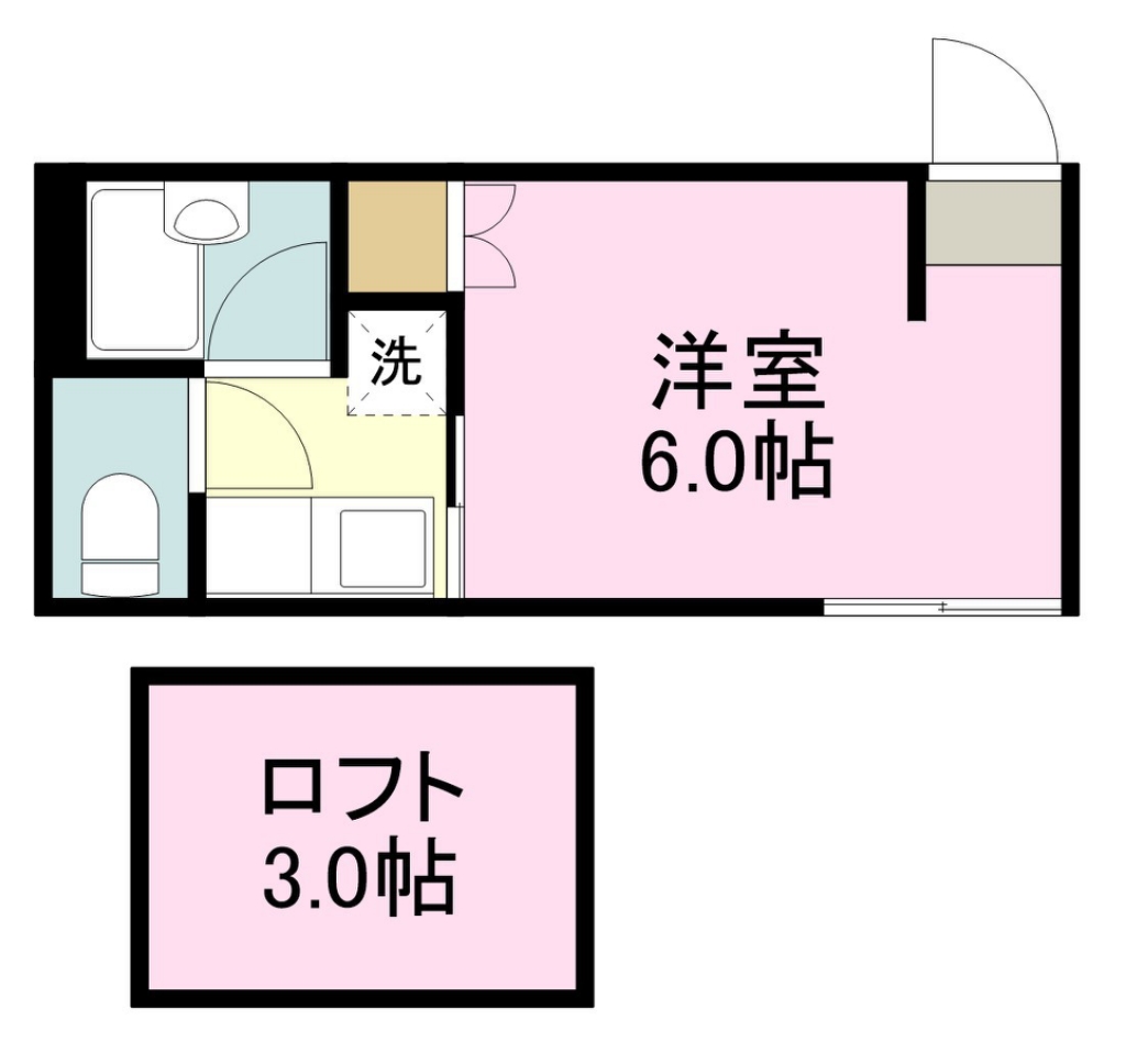 メゾン　ド　セルクルセット 203号室 間取り