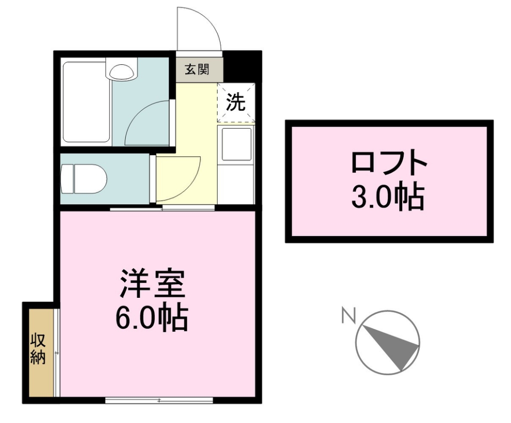 メゾン　ド　オギハマ１９２２ 102号室 間取り